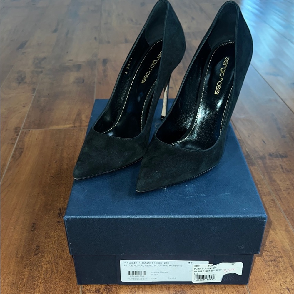 Sergio Rossi Godiva 100 Suede Pumps